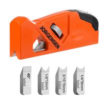 Chanfer Plane JORGENSEN Edge Corner com 4 cabeças de corte de madeira