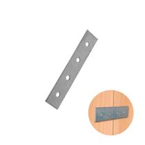 Chapa 20 X 100 Mm Com 4 Furos Em Zinco Branco