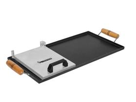 CHAPA 60x30 cm Bifeteira C/ PRENSA para uso em Fogões