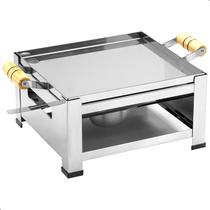 Chapa A Álcool Fogareiro Churrasqueira Bistequeiras de Inox Chapa A Álcool Fogareiro Churrasqueira Bistequeiras de Inox