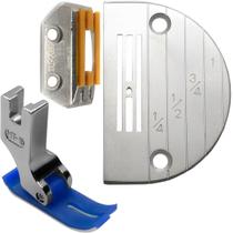 Chapa Agulha 4 Carreira Dente Emborrachado Calcador Reta ind Chapa Agulha 4 Carreira Dente Emborrachado Calcador Reta ind