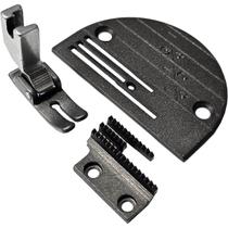 Chapa Agulha Dente Calcador Teflonado Deslizante Reta Indus. Chapa Agulha Dente Calcador Teflonado Deslizante Reta Indus.