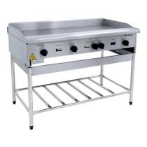 Chapa Americana a Gás 1,20 m Profissional com Pés Baixa Pressão Venâncio CGP120