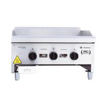 Chapa Americana Profissional 60cm A Gás 8mm Lisa Inox Cg60 E Conjunto De Espátulas - Venâncio