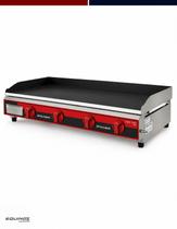 Chapa Bifeira a Gás Profissional 120x52 CBG1200PRO Metalcubas 4 Queimadores Inox