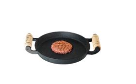 Chapa Bifeteira de ferro fundido para hamburguer Redonda