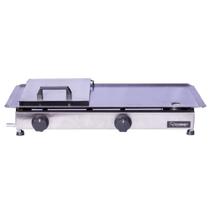 Chapa Bifeteira Luxo Cachorro Quente Lanche Porção 70x30 Inox com prensa a gás Chapa Bifeteira Luxo Cachorro Quente Lanche Porção 70x30 Inox com prensa a gás