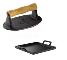 Chapa Bifeteira + Prensador Ferro Fundido - LIBANEZA Chapa Bifeteira + Prensador Ferro Fundido - LIBANEZA