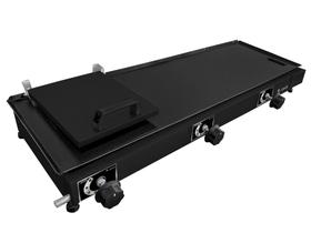 Chapa Chapeira Black 90X30 Com Prensa Para Cozinha Profissional