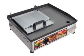 Chapa Chapeira Elétrica De Lanches Inox 40x35 - 220v