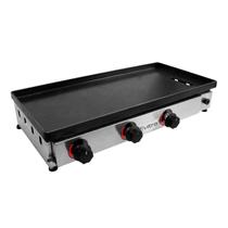Chapa Chapeira Para Lanche Hambúrguer Porções Gourmet 8mm Lancheria Foodtruck A Gás Bifeteira 70x35 Smasheira
