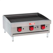 Chapa Char Broiler Red Chameleon 3 Queimadores A Gás GLP CHBR03 Com Chapa Bifeteira Chapa Char Broiler Red Chameleon 3 Queimadores A Gás GLP CHBR03 Com Chapa Bifeteira