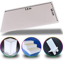 Chapa de Acrílico Branco Puro 6mm 50x100cm Placa Premium Translúcida Cast Virgem 100 por cento de Pureza 0,5m x 1 metro Chapa de Acrílico Branco Puro 6mm 50x100cm Placa Premium Translúcida Cast Virgem 100 por cento de Pureza 0,5m x 1 metro