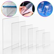 Chapa de Acrílico Cristal 4mm 100x100cm 1000x1000mm Placa Transparente Cast Pureza 100 Por cento Virgem Puro Premium