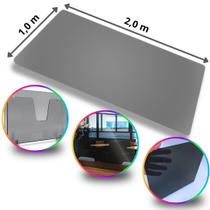 Chapa de Acrílico Fumê Esp. 3mm 2x1m 1,0m x 2,0m Placa Transparente Premium Pureza 100 Por cento Virgem Puro Cast