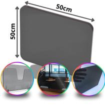 Chapa de Acrílico Fumê Esp. 3mm 50x50cm 500x500mm Placa Transparente Premium Pureza 100 Por cento Virgem Puro Cast Chapa de Acrílico Fumê Esp. 3mm 50x50cm 500x500mm Placa Transparente Premium Pureza 100 Por cento Virgem Puro Cast