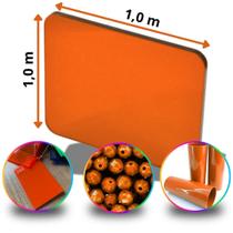 Chapa de Acrílico Laranja Esp. 4mm 100x100cm 1,0m x 1,0m Placa Leitosa Premium Pureza 100 Por cento Virgem Puro Cast Chapa de Acrílico Laranja Esp. 4mm 100x100cm 1,0m x 1,0m Placa Leitosa Premium Pureza 100 Por cento Virgem Puro Cast
