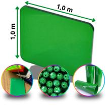 Chapa de Acrílico Verde Bandeira 4mm 100x100cm 1,0m x 1,0m Placa Leitosa Premium Translucida Pureza 100 Por cento Virgem Puro Cast
