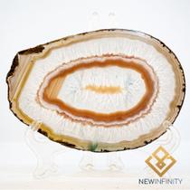 Chapa de Ágata Pedra Natural Platter Placa Exclusiva Chapa de Ágata Pedra Natural Platter Placa Exclusiva