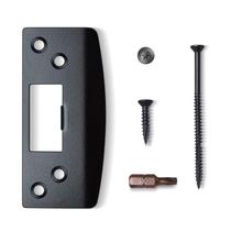 Chapa de Fechadura para Porta MOSECYOU Reforçada, Extra Grande, Preto Fosco Chapa de Fechadura para Porta MOSECYOU Reforçada, Extra Grande, Preto Fosco