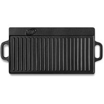 Chapa de Ferro Fundido Grill Reversível 51x23cm Fogão Forno Churrasqueira MTA 8320