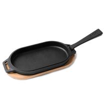 Chapa de Ferro Fundido Ooni Sizzler com Base de Madeira Chapa de Ferro Fundido Ooni Sizzler com Base de Madeira