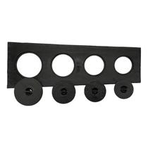 Chapa de Fogão à Lenha 4 Bocas Ferro Fundido Com Tampas Formato Chanfrado São Geraldo 88x31x23cm