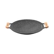 Chapa De Grelhar Antiaderente 30CM Para Fogão, Bandeja De Assar Coreana, Equipamento De Acampamento Chapa De Grelhar Antiaderente 30CM Para Fogão, Bandeja De Assar Coreana, Equipamento De Acampamento