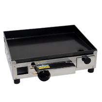 Chapa de Lanche 30x40 a Gás 3,5 mm Profissional Inox Inclinada