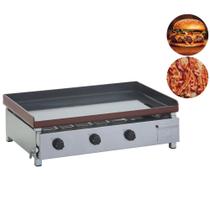 Chapa De Lanches A Gás Com 3 Queimadores CGB-080 Edanca Chapa De Lanches A Gás Com 3 Queimadores CGB-080 Edanca