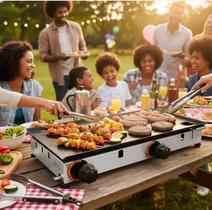 Chapa de lanches e porções 60x30CM METALLUX