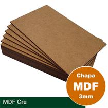 Chapa De Mdf Cru 3mm 60x40 Cm para Quadros E Artesanatos