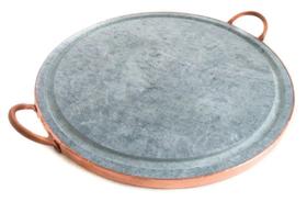 Chapa de pedra sabão para assar carne 36 centímetros de diâmetro