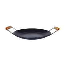 Chapa Disco Arado Aço Carbono Bifeteira Alça Madeira 40Cm