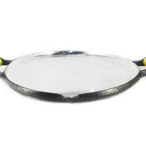 Chapa Disco Arado Alumínio Fundido Craqueada Alça Madeira