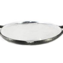 Chapa Disco Arado Alumínio Fundido Craqueada Alça Madeira