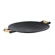 Chapa Disco Côncava Picanheira Em Ferro E Alça Madeira 45 Cm Chapa Disco Côncava Picanheira Em Ferro E Alça Madeira 45 Cm
