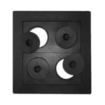 Chapa Econômica Fogão Lenha 4 Furos Com Tampa 47x45x47cm
