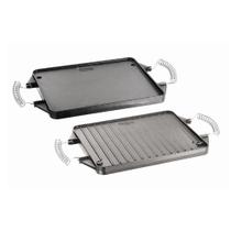 Chapa Ferro Fundido Dupla Face Retangular Espiral 30x25cm Preto Panela Mineira Chapa Ferro Fundido Dupla Face Retangular Espiral 30x25cm Preto Panela Mineira