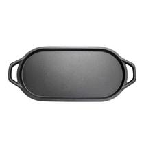 Chapa Ferro Fundido Oval Aquece Uniforme 45X22Cm Capacidade