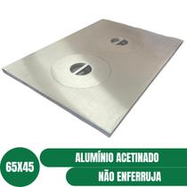 Chapa Fogão A Lenha Campeiro 2 Bocas Alumínio 65x45 Acetinado - FLORES ELETRO