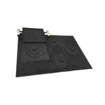 Chapa Fogão A Lenha Multiuso 4 Furos E Bifeteira 69X49Cm