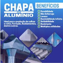 Chapa Folha De Alumínio para Calha/rufo/telhado 30cm com 15M