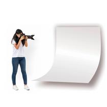 Chapa Fundo Piso Fotográfico Infinito Branco PS 2x1mt 1MM Cenário PS Placa Poliestireno Chapa Fundo Piso Fotográfico Infinito Branco PS 2x1mt 1MM Cenário PS Placa Poliestireno