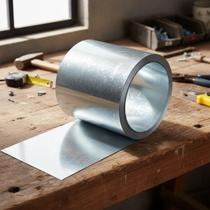 Chapa Galvanizada Zincada 25cmx5m P/ Calhas Rufos E Portões