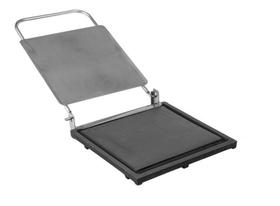 Chapa Gourmet Em Ferro Fundido Com Prensa 30x30 Cm Guindani