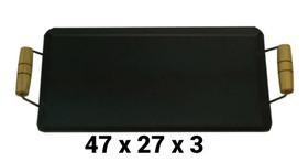 Chapa Grill 47cm X 27cm Frituras Bife Churrasco carnes, para fogão (com furo)
