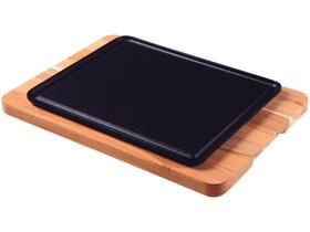 Chapa Grill de Ferro Fundido 35x25cm com Tábua Tramontina Mix Chapa Grill de Ferro Fundido 35x25cm com Tábua Tramontina Mix