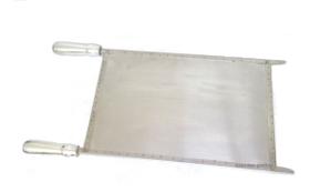 Chapa Hamburger Grill 25x48 para churrasqueira em inox