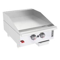 Chapa Manual de Mesa a Gás Venâncio Genesis New com Gaveta Externa 60cm G24CT-24GN